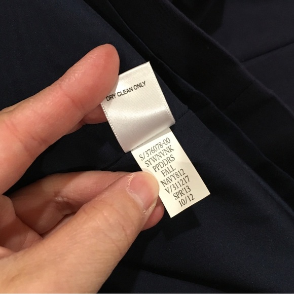 Banana Republic Sheath Dress Sleeveless Blue Navy Womens Petite 8P Workwear New - Picture 7 of 7